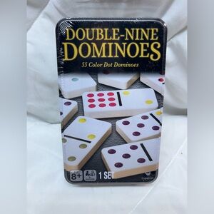 Spin Master Games, Cardinal Classics Double Nine Dominoes Set in Storage Tin